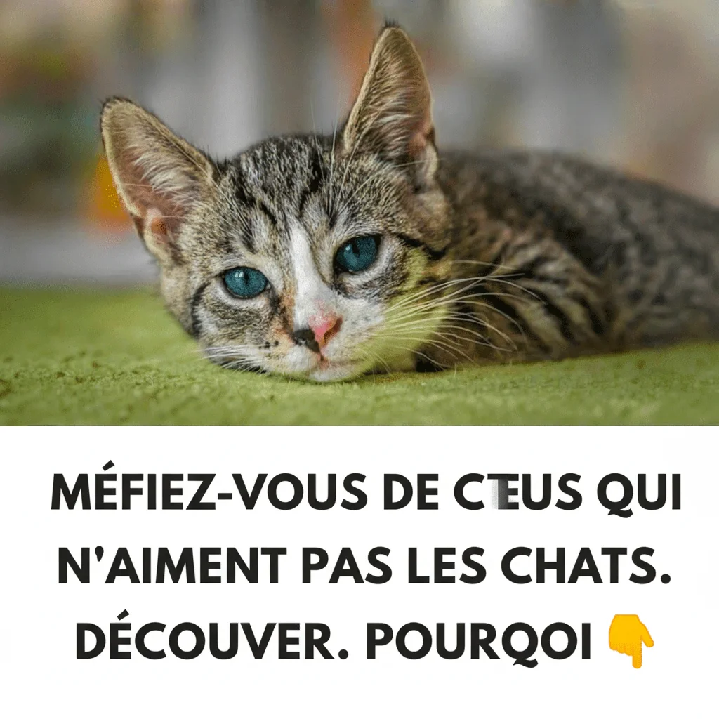 Méfiez-vous de ceux qui n'aiment pas les chats. Voici pourquoi