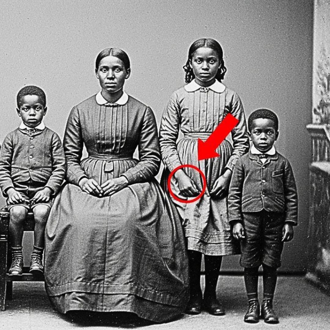Une simple photo de famille de 1872, mais la main de la fillette révèle un détail bouleversant