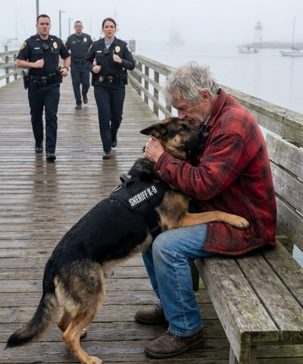 Retrouvailles inattendues : un chien policier refuse d'attaquer, la raison surprend tout le monde