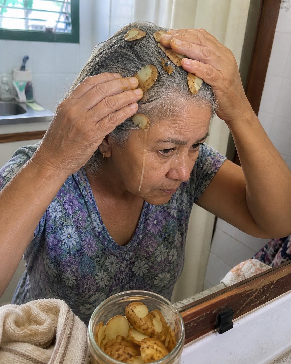 Découvrez ce qui se passe quand vous appliquez des épluchures de pommes de terre sur vos cheveux...