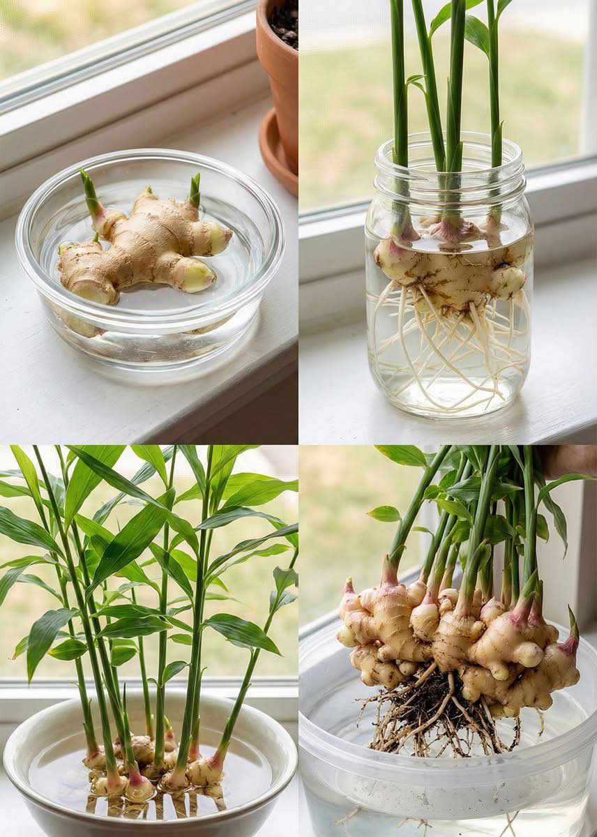 Apprenez à cultiver le gingembre avec un simple verre d'eau (testé et approuvé)